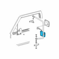 OEM Chevrolet V3500 Mirror, Outside Rear View (Reflector Glass) *Black Diagram - 15635584