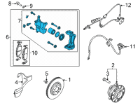 OEM 2021 Kia K5 CALIPER KIT-BRAKE, LH Diagram - 58180L3A70