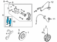 OEM 2022 Kia K5 PAD KIT-FRONT DISC B Diagram - 58101L1A02