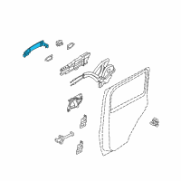 OEM Nissan Cube Handle Outside Diagram - 80640-1FU1A