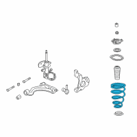 OEM 1998 Oldsmobile Aurora Front Springs Diagram - 22197216