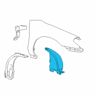 OEM Ford Taurus Liner Extension Diagram - YF1Z-16103-AA