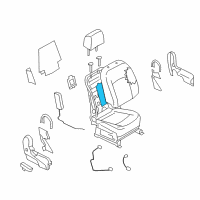 OEM Nissan Rogue Select Heater Unit Front Seat Back Diagram - 87635-JM01A