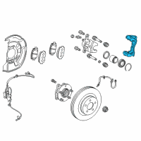 OEM 2011 Toyota RAV4 Caliper Support Diagram - 47722-42091