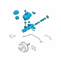 OEM 2008 Infiniti M45 Cylinder Assy-Brake Master Diagram - 46010-AC725