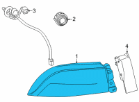 OEM Toyota Mirai Lens & Housing Diagram - 81551-62100