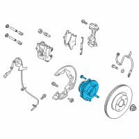 OEM 2019 Lincoln Continental Front Hub Diagram - K2GZ-1104-A