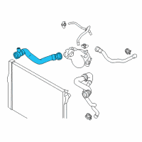 OEM 2019 BMW M6 Gran Coupe Radiator Coolant-Lower Hose Diagram - 11-53-7-843-264