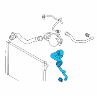 OEM 2012 BMW M6 Upper Coolant Hose Diagram - 11-53-7-846-363