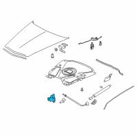 OEM 2007 Cadillac XLR Latch Asm-Hood Primary & Secondary Diagram - 15910870