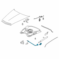 OEM 2007 Cadillac XLR Release Cable Diagram - 10341990