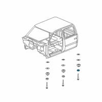 OEM Chevrolet Silverado Mount Cushion Diagram - 15706378