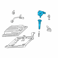 OEM Cadillac XT6 Ignition Coil Diagram - 55511558