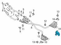 OEM 2016 Jeep Grand Cherokee Exhaust-TAILPIPE Diagram - 68186378AA