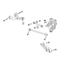 OEM 2019 Acura TLX Nut, Castle (14MM) Diagram - 90365-TA0-A00