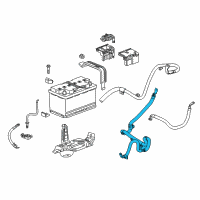 OEM 2019 Buick Regal Sportback Positive Cable Diagram - 39195244