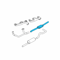 OEM 1999 Dodge Dakota Catalytic Converter Diagram - 5019346AB