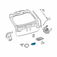 OEM 2020 Lexus RX350 Switch Assembly, Back Door Diagram - 84840-0E080