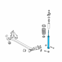 OEM 2018 Kia Soul EV Rear Shock Absorber Assembly Diagram - 55310E4070