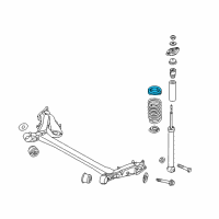 OEM 2015 Kia Soul EV Pad-Rear Spring, Upper Diagram - 55331E4000