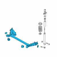 OEM Kia Soul Torsion Axle Complete Diagram - 55100B2341