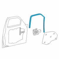 OEM 2009 Jeep Liberty WEATHERSTRIP-Front Door Glass Run Diagram - 5112247AD