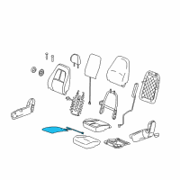 OEM Saturn Heater, Driver Seat Cushion Diagram - 96844495