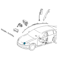 OEM Lexus GS300 Sensor, Air Bag, Front Diagram - 89173-49325