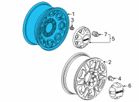 OEM 2018 GMC Sierra 3500 HD Spare Wheel Diagram - 9597730