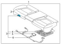 OEM 2022 Hyundai Tucson PAD ASSY-REAR SEAT CUSHION, LH Diagram - 89150-CW010