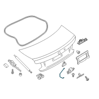 OEM 2020 BMW M240i xDrive Bowden Cable, Emergency Unlocking Diagram - 51-24-7-304-561