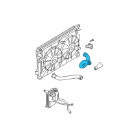 OEM 2006 Chrysler Pacifica Hose-Radiator Outlet Diagram - 4809428AH