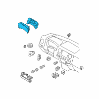 OEM 2010 Ford F-250 Super Duty Cluster Assembly Diagram - AC3Z-10849-EA