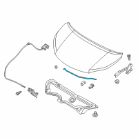 OEM 2020 Nissan NV200 Rod-Hood Support Diagram - 65771-3LM0C