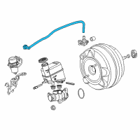 OEM Chrysler Hose-Brake Booster Vacuum Diagram - 4581560AF