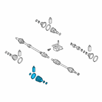 OEM 2021 Hyundai Veloster Joint Kit-Front Axle Differential Side, RH Diagram - 49535-F2100