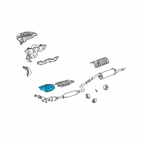 OEM 2003 Toyota Echo Heat Shield Diagram - 58151-52010