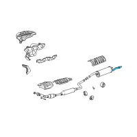 OEM 2006 Scion xB Tailpipe Extension Diagram - 17448-21030