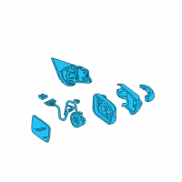 OEM Acura Door Mirr (White Diamond Pearl) Diagram - 76250-SEP-A12ZD