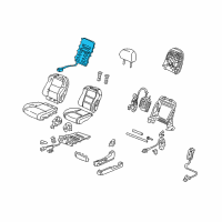 OEM Acura Heater, Left Front Seat-Back Diagram - 81524-SEP-A01