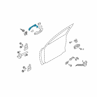 OEM 2012 Hyundai Elantra Door Handle Assembly, Exterior Diagram - 82651-2H000