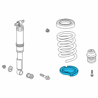 OEM 2015 Honda Odyssey Seat, R. RR. Spring (Lower) Diagram - 52744-TK8-A00