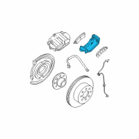 OEM 2008 GMC Sierra 1500 Caliper Support Diagram - 15265833