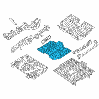 OEM Chrysler Voyager Pan-STOWAGE Bin Diagram - 68226973AB