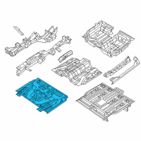 OEM 2017 Chrysler Pacifica Pan-Front Floor Diagram - 68227614AA