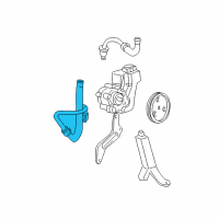 OEM 2004 Jeep Grand Cherokee Line-Power Steering Return Diagram - 52088775AB