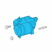 OEM 2009 Chrysler Aspen Engine Starter Diagram - 56029750AB