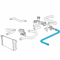 OEM 1998 BMW 740i Hose For Engine Inlet And Addition.Water Pump Diagram - 64-21-8-380-270