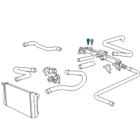 OEM 1996 BMW 850Ci Water Temperature Sensor Diagram - 12-62-1-288-158