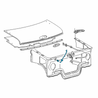 OEM 1995 Ford E-350 Econoline Club Wagon Lift Support Diagram - F5UZ16826AA